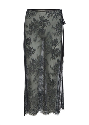 Lira lace scarf long skirt Black Object 